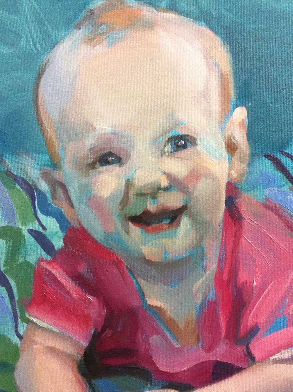 Painted portrait