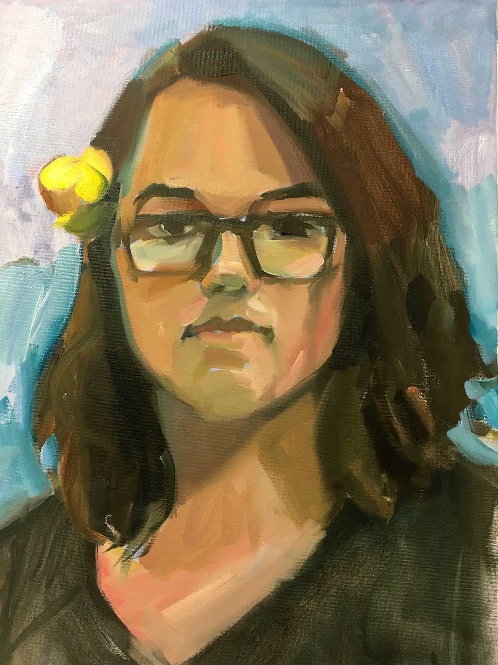 Painted portrait