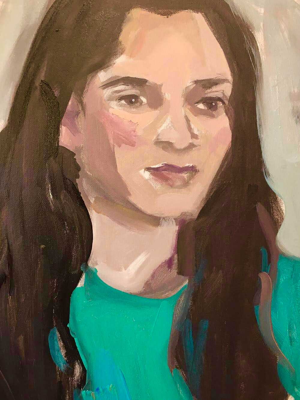 Painted portrait